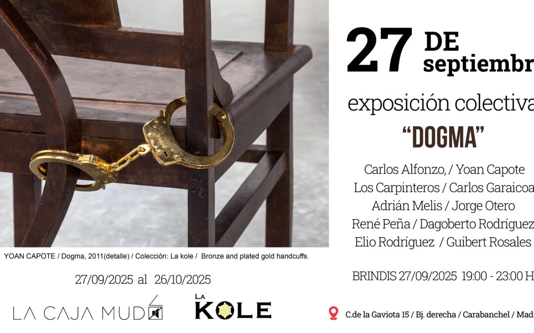 LaKole presenta la expo Dogma del 27 de septiembre al 26 de octubre en Madrid.